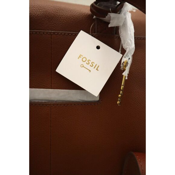 Fossil SHB2976210 Women's Medium Brown Leather Elina Convertible Backpack - Picture 11 of 16